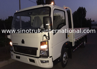 3-5 Tons HOWO Light Truck ZZ1047C3414C1R45 White Light Duty Commercial Trucks