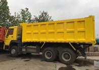 무거운 HOWO 광산 덤프 트럭, 10-25CBM 노란 덤프 트럭 30 - 40 톤