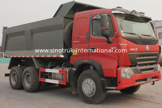 팁 주는 사람 덤프 트럭 SINOTRUK HOWO A7 371HP 10는 25tons ZZ3257N3647N1를 선회합니다