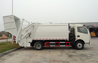 RHD 4X2 쓰레기 수거 트럭, 상업적인 쓰레기 쓰레기 압축 분쇄기 트럭 6CBM
