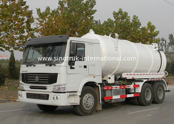 낮은 연료 소비 하수구 청소 장비 진공 펌프 트럭 6X4 Euro2 336HP
