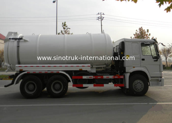 큰 수용량 진공 하수 오물 트럭 6X4 Euro2 290HP, ISO