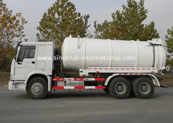 큰 수용량 진공 하수 오물 트럭 6X4 Euro2 290HP, ISO