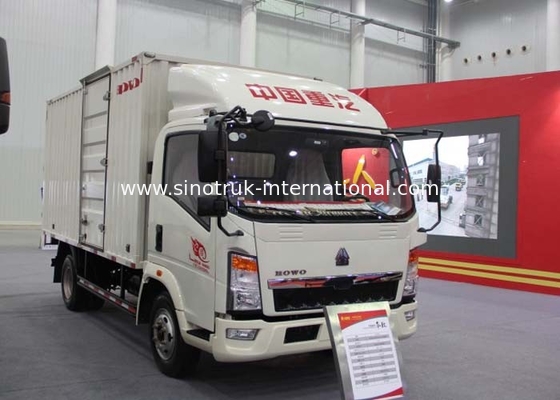 저잡음 가벼운 의무 납품 상자 트럭 LHD 4X2 116HP ZZ1087D3614C180