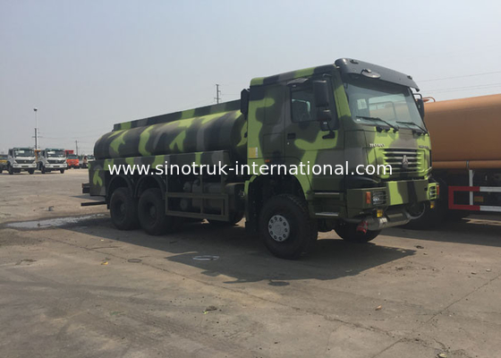 LHD 6X6 군 연료유 유조 트럭 16 - 25 CBM 유로 2 336 HP 고용량