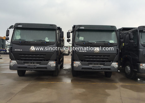 20 CBM 30 - 40 톤 SINOTRUK 덤프 트럭 LHD 371 HP 6X4 정면 드는 체계
