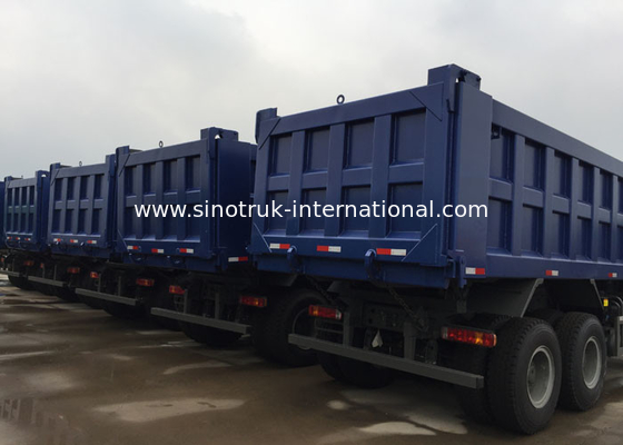 20 CBM 30 - 40 톤 SINOTRUK 덤프 트럭 LHD 371 HP 6X4 정면 드는 체계