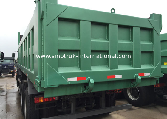 20 CBM 30 - 40 톤 SINOTRUK 덤프 트럭 LHD 371 HP 6X4 정면 드는 체계