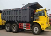 고강도 강철 화물 몸 70 톤 HOWO 광업 팁 주는 사람 덤프 트럭 6X4 371HP