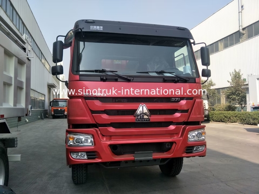 빨간 HOWO SINOTRUK 덤프트럭 10일부터 25일까지 세제곱 미터 로드 25 - 40t ZZ3257N3847A