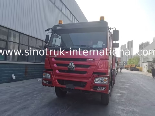 빨간 SINOTRUK HOWO 8X4 덤프트럭 400 에이치피 12 바퀴