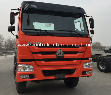 주황색 SINOTRUK HOWO 토우 트랙터 트럭 RHD 10는 371 HP ZZ4257S3241W를 선회합니다