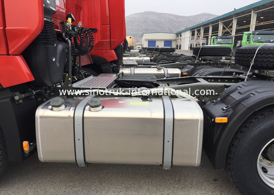 주황색 SINOTRUK HOWO 토우 트랙터 트럭 RHD 10는 371 HP ZZ4257S3241W를 선회합니다
