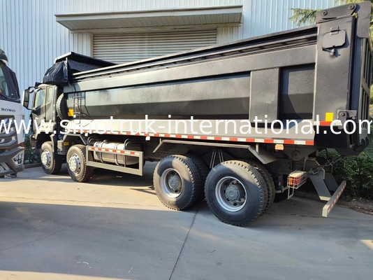 RHD 8×4 12 바퀴 HOWO 티퍼 트럭 380HP
