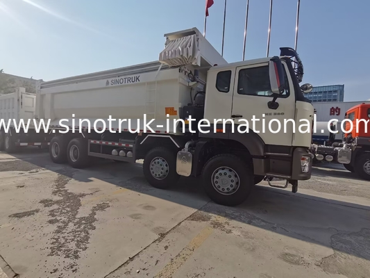 시노트루크 호한 신호 8X4 덤프 트럭 380hp 12 바퀴 흰색 H77L ZZ3317V386JB1R U 타입