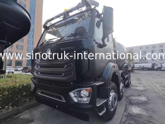 신형 HOWO HOHAN SINOTRUK 콘크리트 믹서 트럭 블랙 10CBM 380HP 8X4 RHD