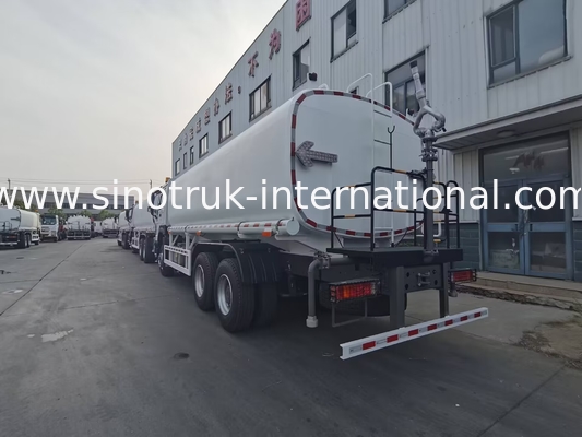 시노트루크 HOWO 하얀 RHD 6x4 물 탱크 트럭 ZZ1257V4347B1 고압 플러시 기능