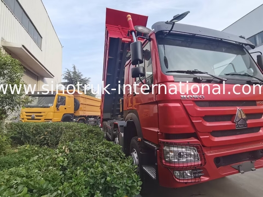 HOWO 12 바퀴 Sinotruk 8X4 덤프 트럭 400hp 광업용 LHD U 타입 컨테이너