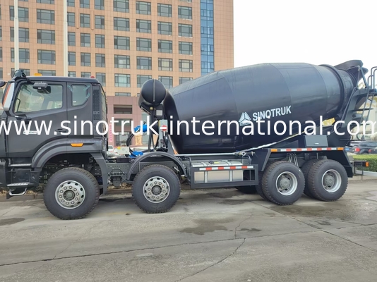 HOWO 믹서 트럭 12CBM 380HP H77L 캐빈 블랙