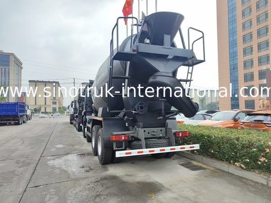 HOWO 믹서 트럭 12CBM 380HP H77L 캐빈 블랙