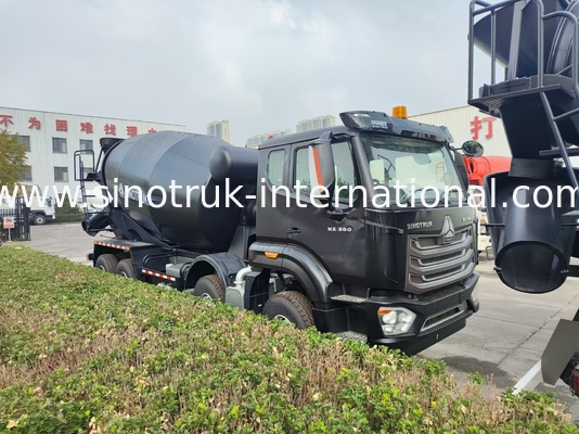 HOWO 믹서 트럭 12CBM 380HP H77L 캐빈 블랙