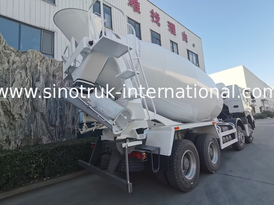 호우 콘크리트 믹서 트럭 16CBM 8 X 4 유로 2 400HP 건설 LHD