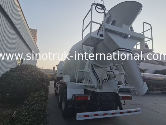시노트룩 호우 콘크리트 믹서 트럭 380HP 6-10CBM 6 X 4 유로 2 혼합 공장 RHD