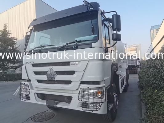 시노트룩 호우 콘크리트 믹서 트럭 380HP 6-10CBM 6 X 4 유로 2 혼합 공장 RHD