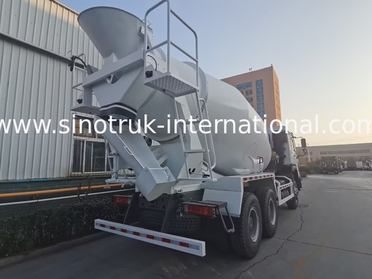 시노트룩 호우 콘크리트 믹서 트럭 380HP 6-10CBM 6 X 4 유로 2 혼합 공장 RHD