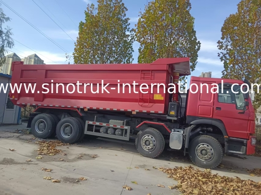 펌프 덤프 트럭 SINOTRUK HOWO A7 8X4 건설용 ZZ3317V3567B1