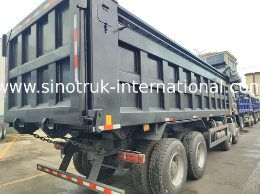 HOWO NX 380HP RHD 블랙 틱퍼 덤프 트럭