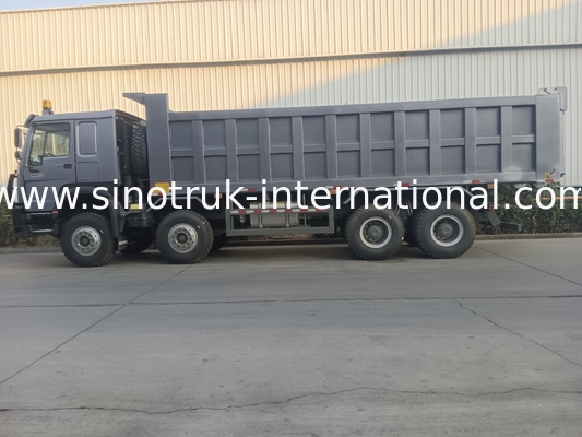 티퍼 트럭 시노트룩 호한 400hp 10 바퀴 Lhd 40톤 20-30cbm ZZ3317N356JB1 회색