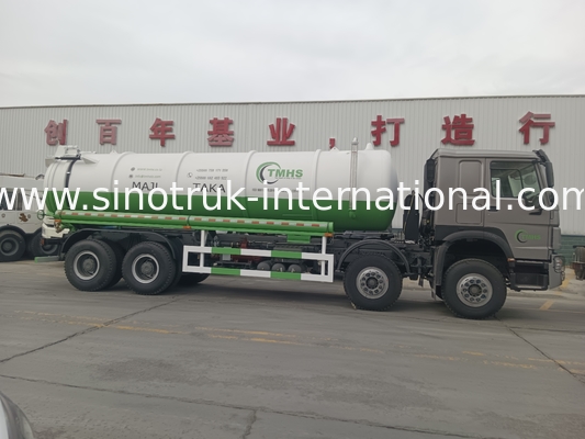 진공 펌프 하수도 흡수 트럭 세프틱 탱크 청소 트럭 20CBM LHD 380HP