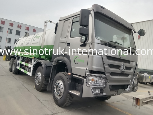 진공 펌프 하수도 흡수 트럭 세프틱 탱크 청소 트럭 20CBM LHD 380HP