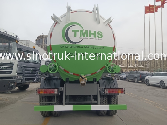 진공 펌프 하수도 흡수 트럭 세프틱 탱크 청소 트럭 20CBM LHD 380HP