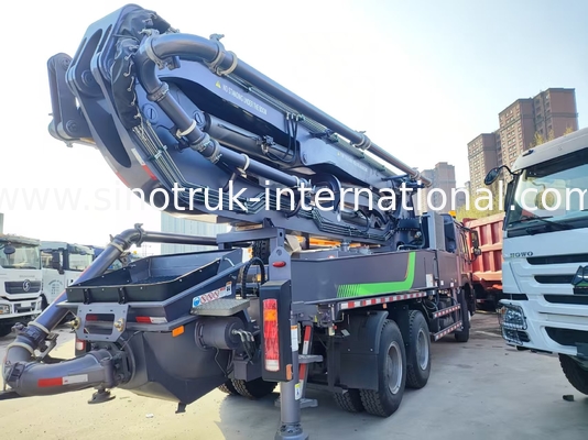 하이 라이즈 마스터 HOWO 380HP 스마트 펌프 트럭 52m 붐 6x4 트랙션