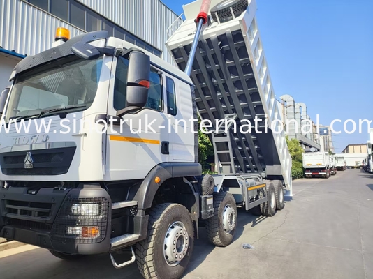 26.91CBM 강력한 HOWO TX 8x4 티퍼 덤프 트럭 12.00R20 바퀴