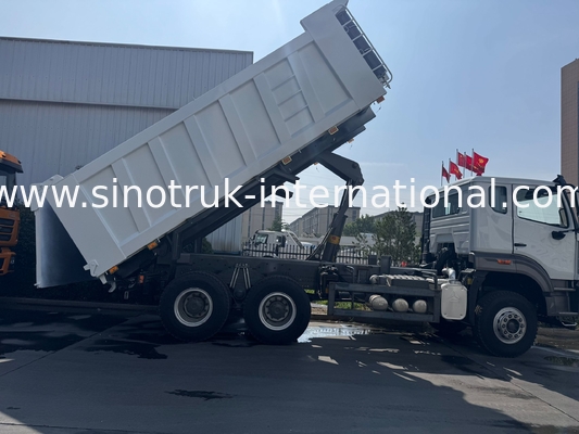 SINOTRUK HOHAN Howo 덤프 트럭 팁퍼 중부 하중 Weichai 엔진 6 × 4 LHD 직사각형 화물 상자 흰색 19-20CBM