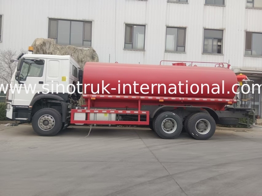 HOWO SINOTRUK 물 탱크 트럭 380HP 고압 플러시 기능 6 × 4