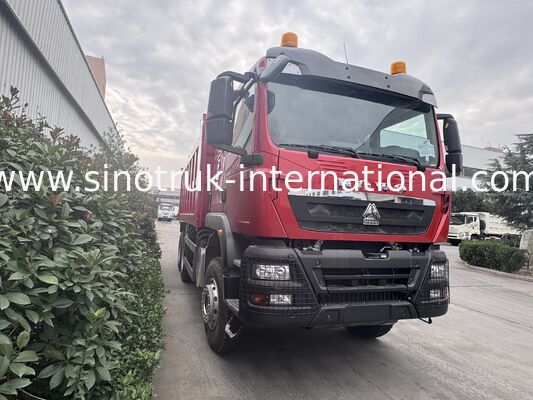 경고등이 있는 SINOTRUK HOWO TX 모델 400HP LHD 티퍼 덤프 트럭 6X4