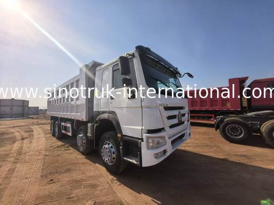 티퍼 덤프 트럭 중량 이동기 40-50 톤의 화물 용량, 375 마력 디젤 엔진, 7300mm 화물 상자 길이