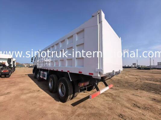 티퍼 덤프 트럭 중량 이동기 40-50 톤의 화물 용량, 375 마력 디젤 엔진, 7300mm 화물 상자 길이