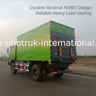 5000*2300*2300 mm 화물 탱크 및 16T 후방 차축을 갖춘 4X4 LHD 화물 트럭 (대형 화물 운송용)