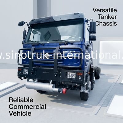 시노트룩 호우 오일 탱크 트럭 차시 400HP 8X4 LHD 50톤 40CBM