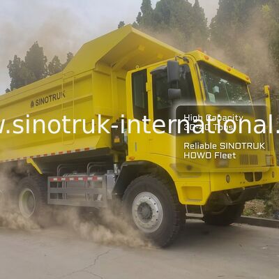 430HP 엔진 6x4 드라이브 모델 및 16mm 바닥 두께 화물 상자를 갖춘 Sinotruk 광업 덤프 트럭