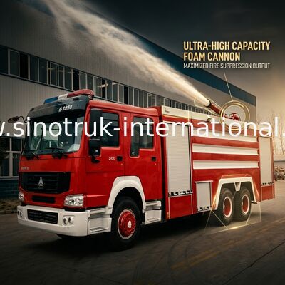 20CBM LHD 6X4 불 싸움 트럭, 비상사태 거품 불 구조 트럭