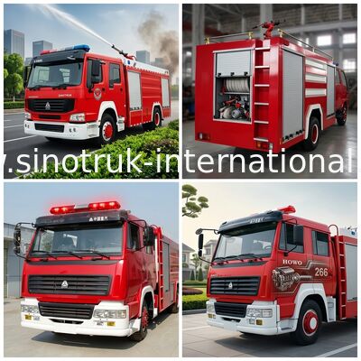 사격 통제 뿌리기를 위한 불 싸움 트럭 SINOTRUK HOWO 8-12CBM 266HP