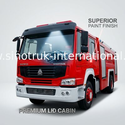 15CBM LHD 290HP 불 싸움 트럭, SINOTRUK HOWO 유조선 소방차
