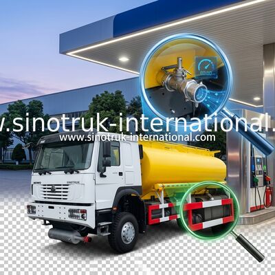 SINOTRUK HOWO 25CBM 오일 탱크 트럭 10 바퀴 400hp 6 × 6 다중 부리