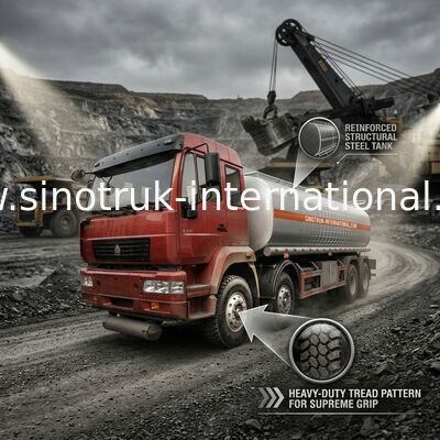 고강도 당기는 석유 탱크 트럭 ZZ1311N4661W 큰 수용량 25-30CBM